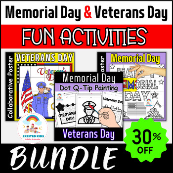 Preview of Memorial Day BUNDLE & Veterans Day PACK