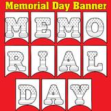 Memorial Day Banner- Patriotic Bulletin Board Decoration w
