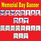 Memorial Day Banners - Patriotic Bulletin Board Decoration