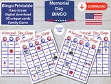 Memorial Day Bingo - 30 Unique Bingo Cards, Class/Party Fu