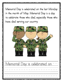 Memorial Day Book by Stephanie McPeek | TPT