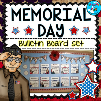Memorial Day May Bulletin Board Set U S Wars May B B By Element Of Fun