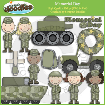 Memorial Day by Scrappin Doodles | TPT