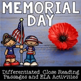 Memorial Day Close Reading Pack: Three Differentiated Pass