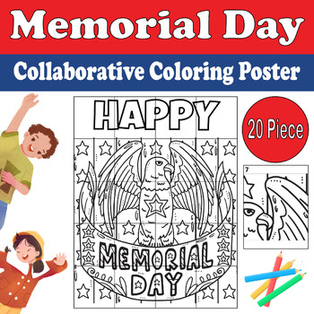 Memorial Day Collaborative Coloring Poster: Honor, Unity and Creativity ...