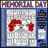 Memorial Day Collaborative Poster | May Bulletin Board | C