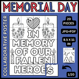 Memorial Day Collaborative Poster | May Bulletin Board | C