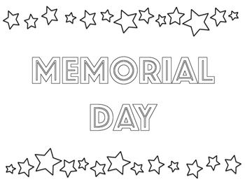 memorial day coloring page by knick knacks teachers pay teachers