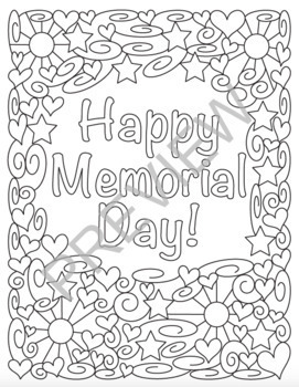 Memorial Day Coloring Pages! by cTc ChalkTeachCreate | TpT