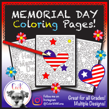 Preview of Memorial Day Coloring Pages!