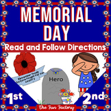 Memorial Day Coloring Pages Following Directions Activitie