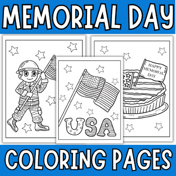 Preview of Memorial Day Coloring Pages | Memorial Day Coloring Sheet