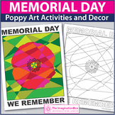 Memorial Day Coloring Pages - Poppy Art Activity