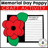 Memorial Day Craft | Poppy Craft | Remembrance Day Craft | Anzac Day