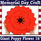 Memorial Day Craft | Giant Poppy Flower Craft | Remembranc