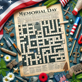 Memorial Day Crossword Puzzle Pack - Digital Game Code Included!