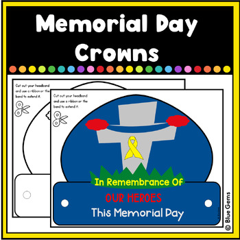 Memorial Day Hat Craft - Memorial Day Headband - Memorial Day Activity