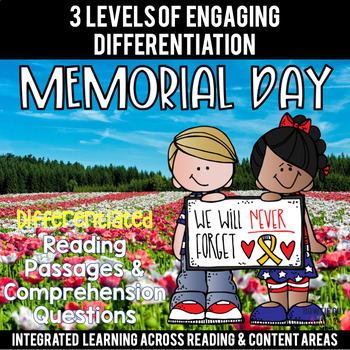 Preview of Memorial Day Differentiated Reading Passages & Questions