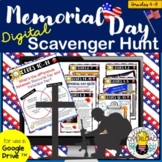 Memorial Day Digital Scavenger Hunt: Google Slides & Googl