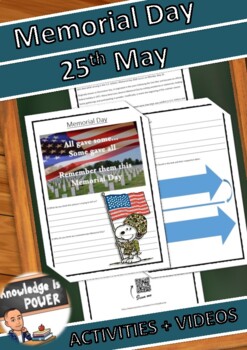 Preview of Memorial Day Distance Learning, Activities + Video