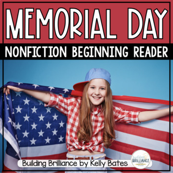 Preview of Memorial Day Emergent Reader for Beginning Readers