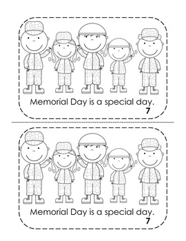 Memorial Day Emergent Reader {Read and Color} by Teacher Goodie Bag