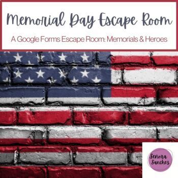 Preview of Memorial Day Escape Room Challenge