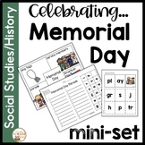 Memorial Day Activities for Writing and Word Work Phonics 