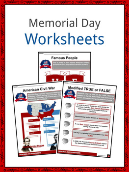 Preview of Memorial Day Facts & Worksheets