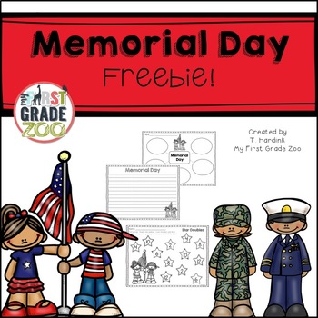 Memorial Day Freebie by Tara Hardink - My First Grade Zoo | TPT