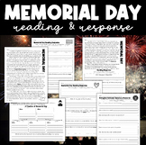 Memorial Day: History Passage & Reading Response