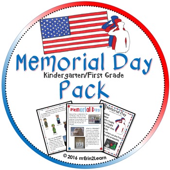 memorial day kindergarten first grade by rrrerin2learn tpt