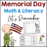Memorial Day Math & Literacy Packet Common Core