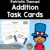 Memorial Day Math: May - Addition Task Cards {K.OA.A.1 & 1