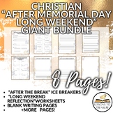 Memorial Day May Long Weekend Christian Bundle Activities 