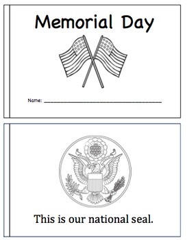 Preview of Memorial Day Mini Book