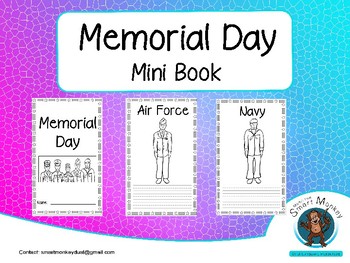 Memorial Day -Mini Book- by Smart Monkey | TPT