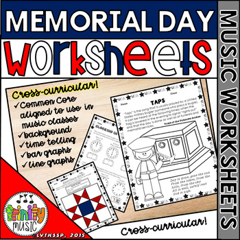 Preview of Memorial Day Music Worksheets