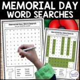 memorial day word search worksheets teaching resources tpt