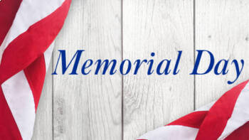 Preview of Memorial Day Packet FREEBIE Distance Learning Seesaw