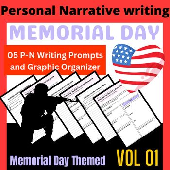Preview of Memorial Day Personal Narrative Writing Unit | Graphic Organizers | Checklist
