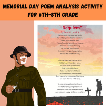 Preview of Memorial Day Poem Reading Comprehension memorial poem 1st_5th