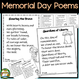 Memorial Day Poems/ 4th Of July/ Patriots Day/ Poem Templates