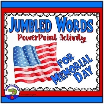 Preview of Memorial Day PowerPoint Game - Jumbled Words