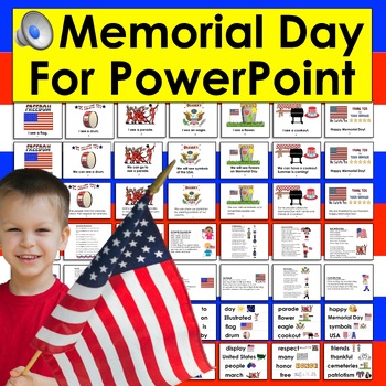 Preview of Memorial Day PowerPoint Presentation Kindergarten and First Grade