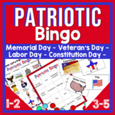 Memorial Day - Presidents Day Patriotic BINGO - Flag Day -