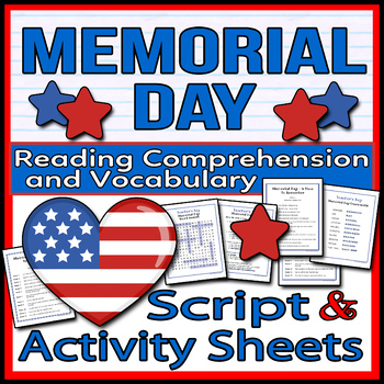 Preview of Memorial Day - Readers Theater Holiday Script, Reading & Activity Packet