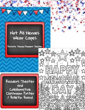Preview of Memorial Day Readers Theater and Collaborative Poster / Bulletin Board