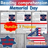 Memorial Day Reading Comprehension Passage & questions act
