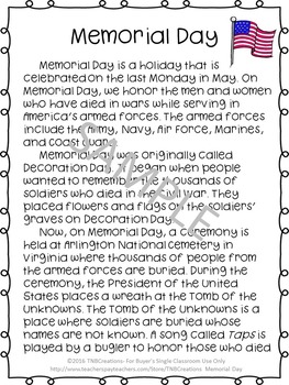 Memorial Day Activities 2